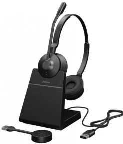 Jabra Engage 55 SE - DECT, USB-C - casque sans fil double certifié pour Microsoft Teams | avec support de charge