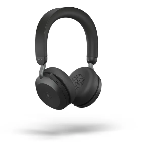 Jabra Evolve2 75 - Micro-casque stéréo sans fil pour MS, Bluetooth, USB-A, noir