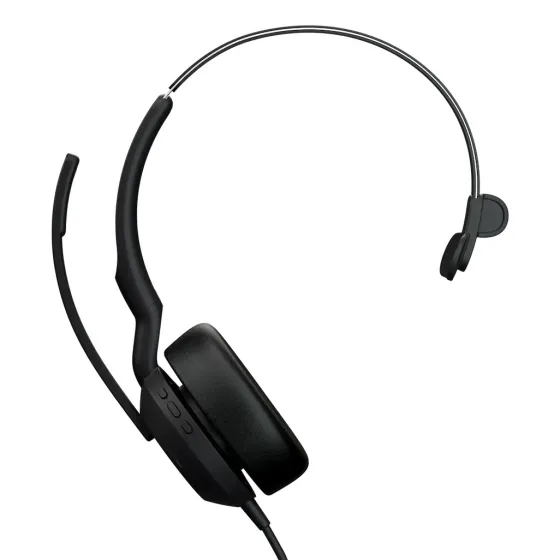 Jabra Evolve2 50 - USB-A/USB-C - Micro-casque filaire mono certifié pour les plateformes UC