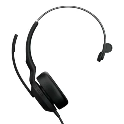 Jabra Evolve2 50 - USB-A/USB-C - Micro-casque filaire mono certifié pour les plateformes UC | sans BT