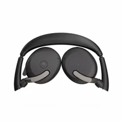 Jabra Evolve2 65 Flex Link380a MS Stereo - Micro-casque stéréo sans fil avec USB-A - certifié pour Microsoft Teams, socle de chargement inclus