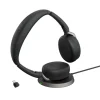 Jabra Evolve2 65 Flex Link380c MS Stereo - Micro-casque stéréo sans fil avec USB-C - certifié pour Microsoft Teams, socle de chargement inclus