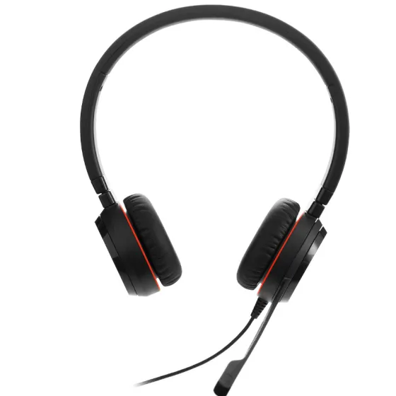 Jabra Evolve 30 II - USB-A/USB-C - double micro-casque filaire certifié pour Microsoft Teams | jack 3,5 mm