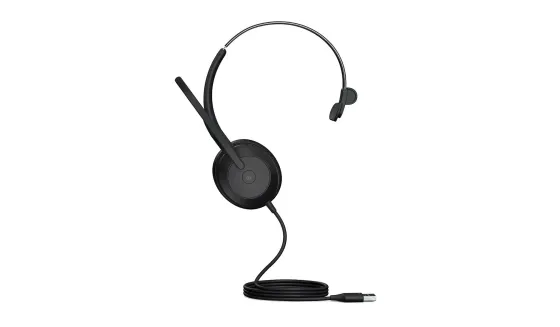 Jabra Evolve2 50 Link380a MS Mono - Micro-casque mono filaire avec USB-A certifié pour Microsoft Teams