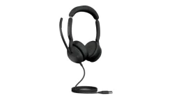 Jabra Evolve2 50 Link380a MS Stereo - Micro-casque stéréo filaire avec USB-A certifié pour Microsoft Teams