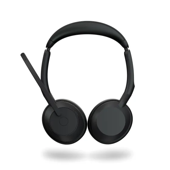 Jabra Evolve2 55 Link380a MS Stereo - Micro-casque stéréo sans fil avec USB-A certifié pour Microsoft Teams