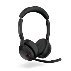 Jabra Evolve2 55 Link380a MS Stereo - Micro-casque stéréo sans fil avec USB-A certifié pour Microsoft Teams