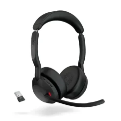 Jabra Evolve2 55 Link380a MS Stereo - Micro-casque stéréo sans fil avec USB-A certifié pour Microsoft Teams