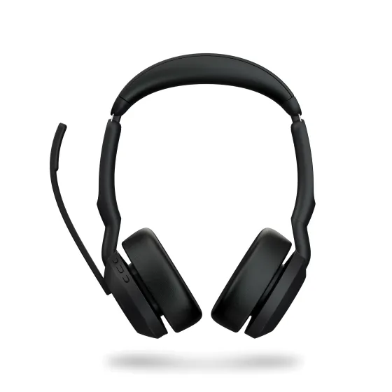 Jabra Evolve2 55 Link380a MS Stereo - Micro-casque stéréo sans fil avec USB-A certifié pour Microsoft Teams