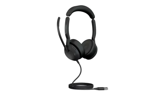 Jabra Evolve2 50 Link380a UC Stéréo - Micro-casque stéréo filaire avec USB-A
