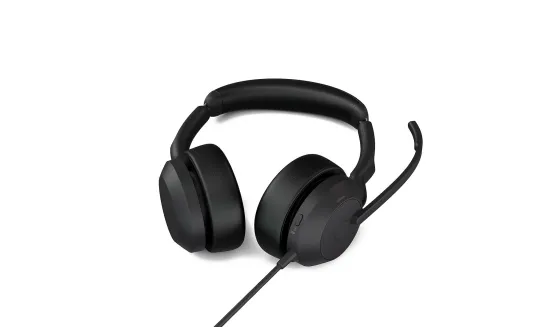 Jabra Evolve2 50 Link380a UC Stéréo - Micro-casque stéréo filaire avec USB-A