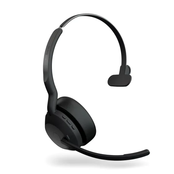 Jabra Evolve2 55 Link380c MS Mono - Micro-casque mono sans fil avec USB-C certifié pour Microsoft Teams