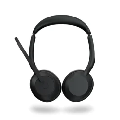 Jabra Evolve2 55 Link380c MS Stereo - Micro-casque stéréo sans fil avec USB-C - certifié pour Microsoft Teams socle de chargement inclus