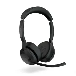 Jabra Evolve2 55 Link380c MS Stereo - Micro-casque stéréo sans fil avec USB-C - certifié pour Microsoft Teams socle de chargement inclus