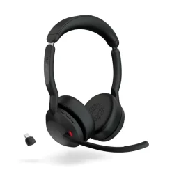 Jabra Evolve2 55 Link380c MS Stereo - Micro-casque stéréo sans fil avec USB-C certifié pour Microsoft Teams