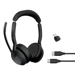 Jabra Evolve2 55 Link380c UC Stéréo - Micro-casque stéréo sans fil avec USB-C