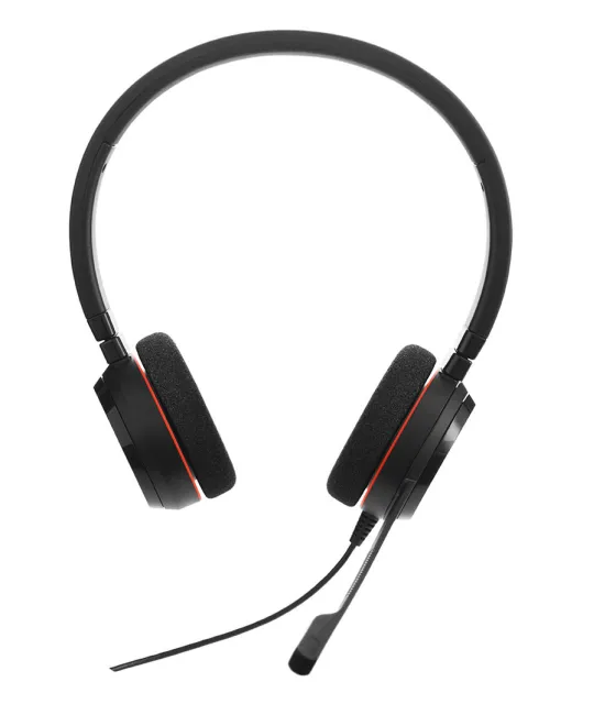 Jabra Evolve 20 MS Duo - certifié pour Skype for Business casque stéréo pour téléphone logiciel VoIP