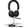 Jabra Evolve2 40 SE - Casque stéréo filaire USB-C / A | certifié pour les plateformes UC |