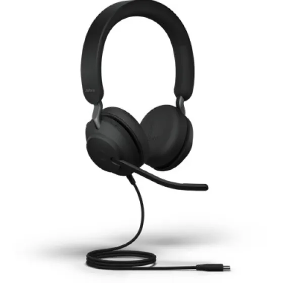 Jabra Evolve2 40 SE - Casque stéréo filaire USB-C / A | certifié pour Microsoft Teams