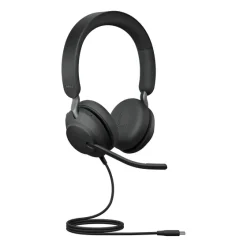 Jabra Evolve2 40 SE - Micro-casque stéréo filaire certifié pour Microsoft Teams, avec USB-C