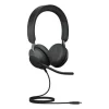 Jabra Evolve2 40 SE - Micro-casque stéréo filaire certifié pour UC, avec USB-C, câble d'extension inclus