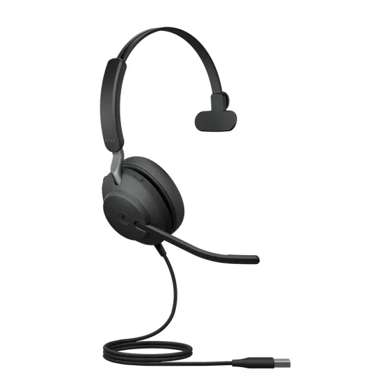 Jabra Evolve2 40 SE - Micro-casque mono filaire USB-A certifié pour UC