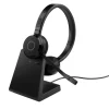 Jabra Evolve 65 TE - Bluetooth, USB-A - casque stéréo sans fil certifié pour les plateformes UC | avec station d'accueil