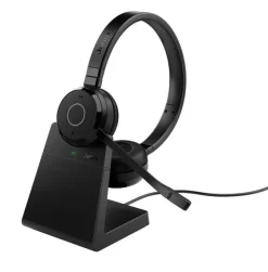 Jabra Evolve 65 TE - Bluetooth, USB-A - casque stéréo sans fil certifié pour les plateformes UC | avec station d'accueil