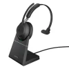 Jabra Evolve2 65 USB-A MS - Micro-casque Mono avec base pour Microsoft Teams, noir
