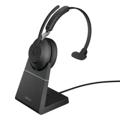 Jabra Evolve2 65 USB-A MS - Micro-casque Mono avec base pour Microsoft Teams, noir