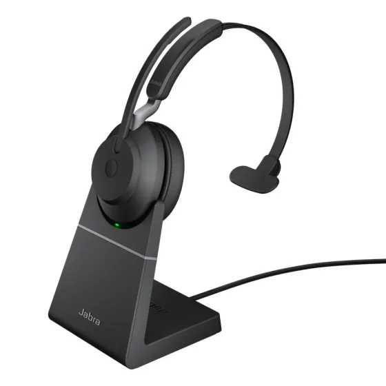 Jabra Evolve2 65 USB-A UC - Micro-casque Mono avec base, noir