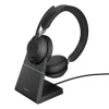 Jabra Evolve2 65 USB-C UC - Micro-casque Stéréo avec base, noir