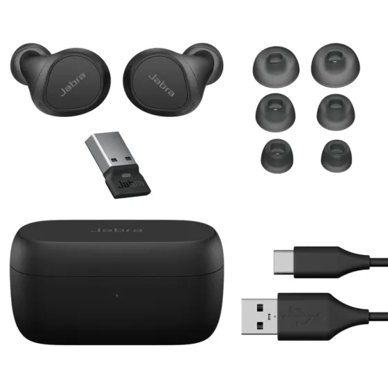 Jabra Evolve2 Buds Écouteurs Bluetooth intra-auriculaires - USB-C - certifiés pour les plateformes UC