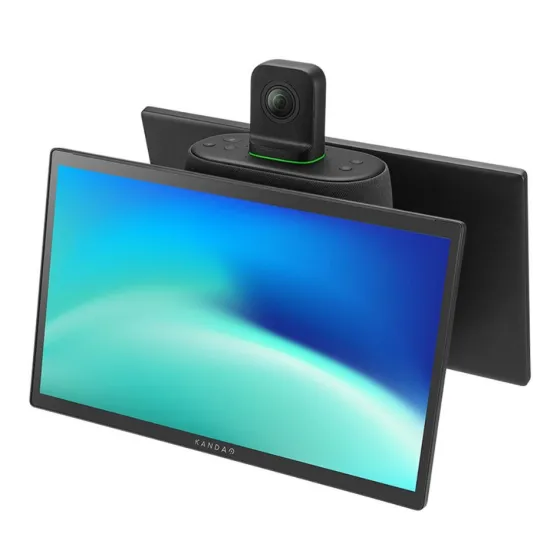Kandao MT1001 Meeting Ultra - Solution de visioconférence tout-en-un avec IA à 360° et deux écrans tactiles