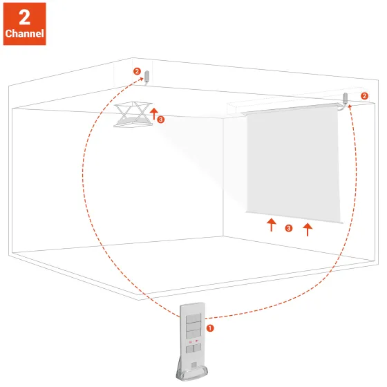 Kit de télécommande à 2 canaux pour la série celexon Expert