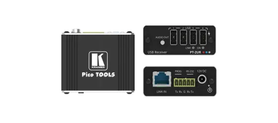 Kit d’extension mural Kramer WP-2UT/R-KIT/US-D(W) USB 2.0 sur CAT à portée étendue