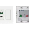 Kramer WP-789R/US-D(W) Récepteur HDBT pour montage mural avec RS-232 et retransmission IR, absorption de tension PoE