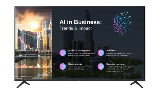 LG 86PK640S Écran d’affichage dynamique 4K UHD avec webOS 25 pour la lecture autonome de contenus