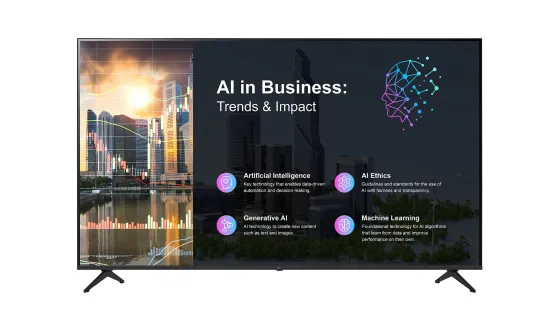 LG 65PK640S Écran d’affichage dynamique 4K UHD avec webOS 25 pour la lecture autonome de contenus