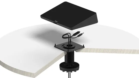 Logitech Tap Table Mount - Support de table pivotant avec gestion des câbles