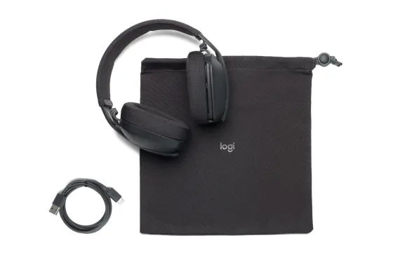 Logitech Zone Vibe 100 - Oreillette sans fil Bluetooth circum-aural, graphite