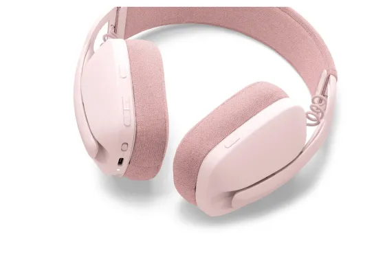 Logitech Zone Vibe 100 - Oreillette sans fil Bluetooth circum-aural, rose