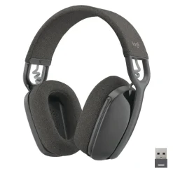 Logitech Zone Vibe Casque d'écoute sans fil avec adaptateur USB-C via Bluetooth, circum-aural - Certifié pour Microsoft Teams, graphite