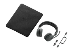 Logitech Zone Wireless 2 ES pour les entreprises - Casque sans fil double avec réduction adaptative du bruit ambiant hybride | Certifié pour Microsoft Teams | Graphite