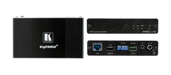 Émetteur HDMI Kramer TP-583Txr4K HDR 4K avec RS–232 et IR sur HDBaseT à portée étendue