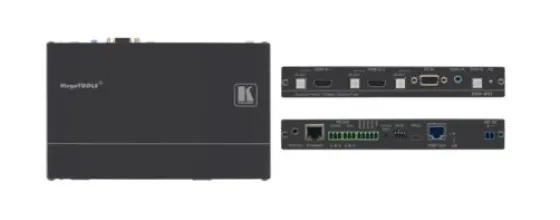 Module Step–In & Émetteur Kramer DIP-20 2 HDMI & 1 VGA avec Ethernet, RS–232 bidirectionnelle & Audio Stéréo sur HDBaseT