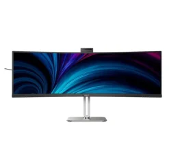 Moniteur professionnel incurvé SuperWide 32:9 Philips 49B2U6900CH avec USB-C et webcam 5 MP intégrée