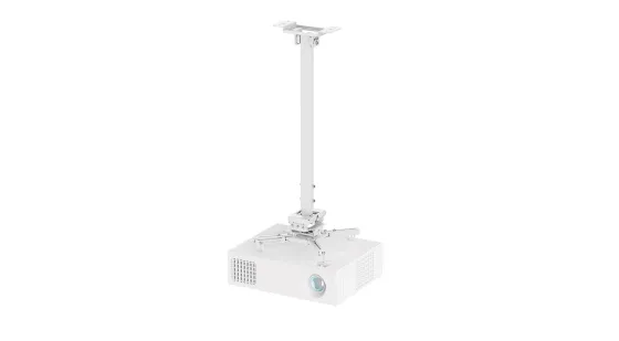 Neomounts CL25-550WH1 Support de fixation au plafond pour vidéoprojecteur - Hauteur : 74,5 à 114,5 cm
