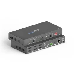 OneAV Switch HDMI 4x2 4K 18Gbps avec mise à l'échelle et extraction audio