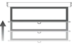 Optoma DS-9084PMG+ Écran de projection enroulable, 186 x 104,5 16:9, blanc mat